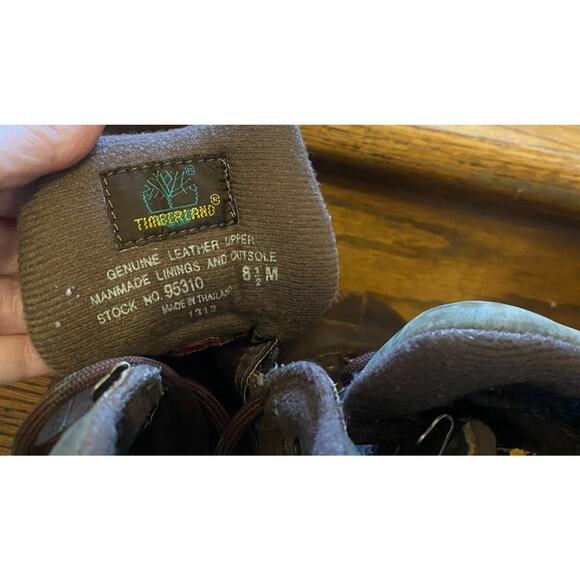 Timberland 95130 Euro Hiker Dark Brown Leather Boots Women’s 8.5 - Picture 7 of 8